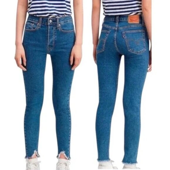 Levi's Women's High Rise Jeans - Classic Blue - Picture 1 of 8